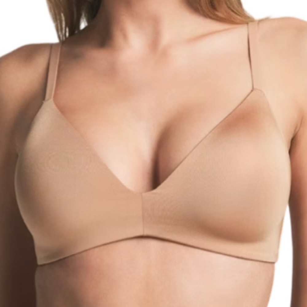 NWT SKIMS Wireless Form T-Shirt Demi Bra in Ochre - Sz 38DD